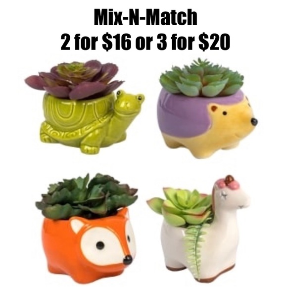 TURTLE ANIMAL PLANTER NWT - Picture 4 of 7